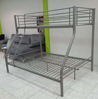 ·Litera ·Matrimonial, ·Metal, Color Gris. ¡OFERTA!