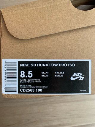 Nike SB Dunk Low Pro Iso 42