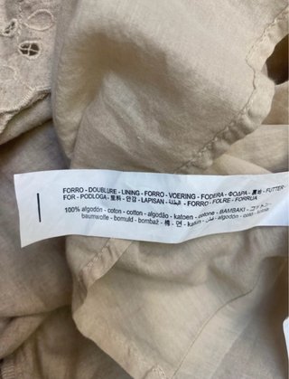 Vestido largo Zara beige
