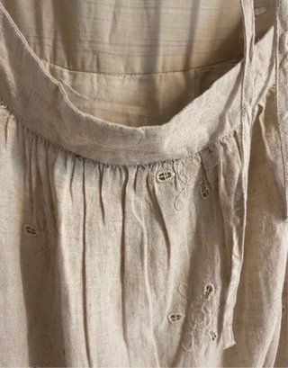 Vestido largo Zara beige