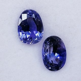 2 Zafiros Naturales 1.60 ct Certificado IGE
