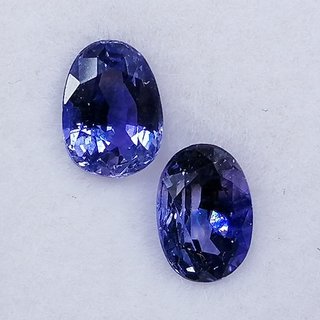 2 Zafiros Naturales 1.60 ct Certificado IGE
