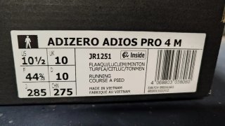 Adidas Adios PRO 4 44 2/3