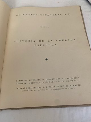 Historia de la Cruzada Española. Volumen I - Tomo