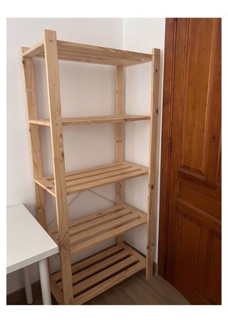 Estantería de madera 5 baldas
