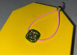 Pulsera Swarovski Dulcis Verde y Rosa NUEVA