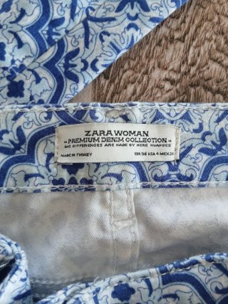 Confezione Pantaloni Zara e Camicia Blu Taglia S