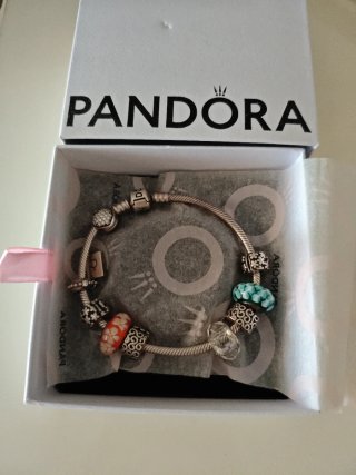 Pulsera Pandora Plata 10 Abalorios