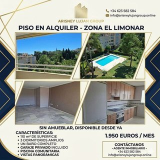 Piso en alquiler en El Mayorazgo - El Limonar en Málaga
