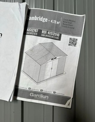 Caseta jardín metálica 4.72 m2 Cambridge