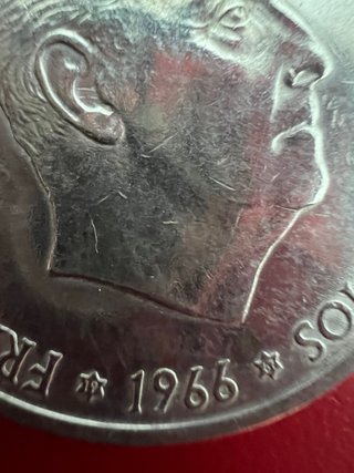 3 Monedas 100 Pesetas 1966 Franco