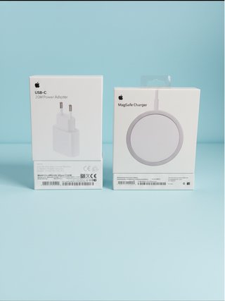 Cargador Apple USB-C 20W y MagSafe