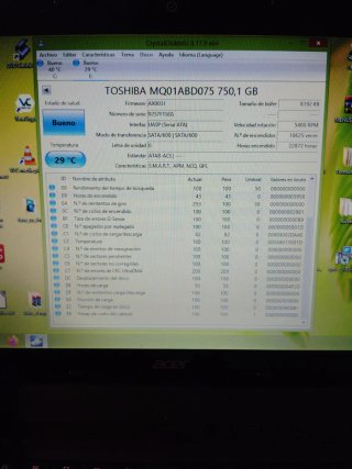 DISCO DURO HDD TOSHIBA 750GB