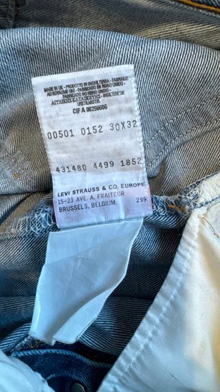 Levi's 501 Vaqueros Rectos Vintage Hombre W 30 Azl
