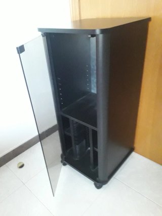 Mueble para minicadena negro