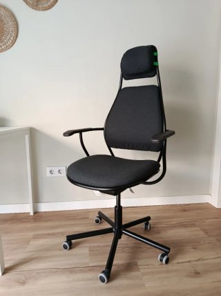 Silla gaming ergonómica negra