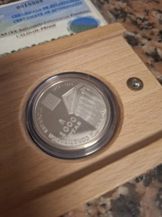 Moneda 1000 Pesetas XX Aniversario Constitución