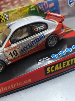 Scalextric Hyundai Accent WRC efecto barro
