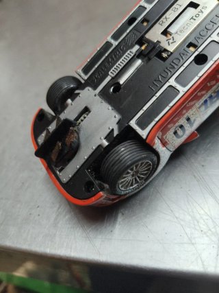 Scalextric Hyundai Accent WRC efecto barro