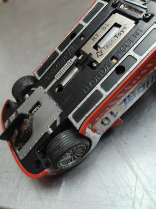 Scalextric Hyundai Accent WRC efecto barro