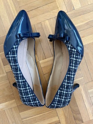Zapatos azules tacón T40