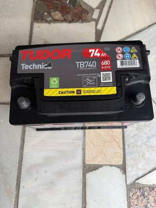 Batería Tudor 74Ah 680A TB740