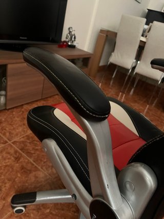 Silla Gamer Oficina Negra y Roja