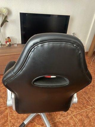 Silla Gamer Oficina Negra y Roja