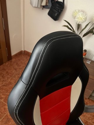 Silla Gamer Oficina Negra y Roja