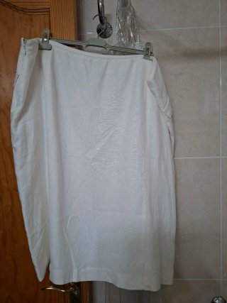 Vestido estampado hojas talla G 52-54