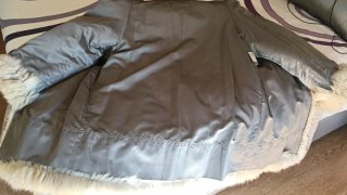 Abrigo piel lomos zorro Juan Garcia beige
