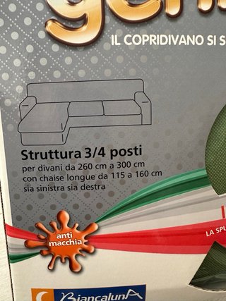 Copridivano Genius 4D Swing Biancaluna Penisola