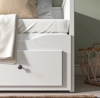 Diván Ikea Hemnes Blanco y Madera