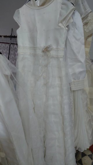 Vestido Comunión/Fiesta Beige/Blanco Varias tallas