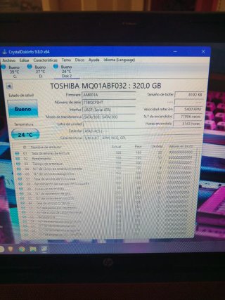 Lote 3 Discos Duros 320GB 2.5 Hitachi / Toshiba