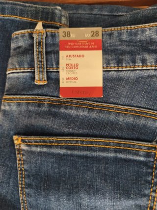 Pantalón vaquero pirata T38