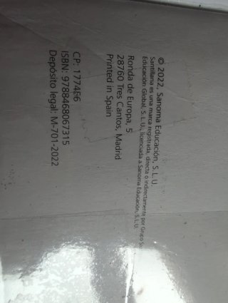 Libro de texto Matemáticas I ed Santillana