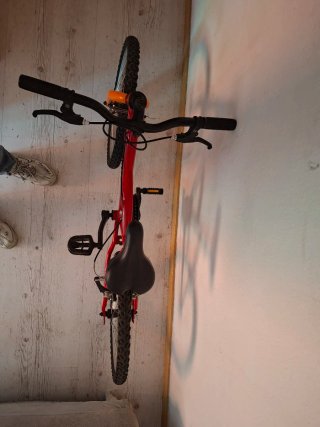 Bicicleta infantil roja