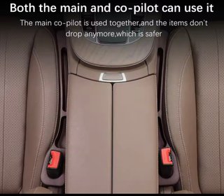 Espaciador Asientos Coche PU Plegable Elástico