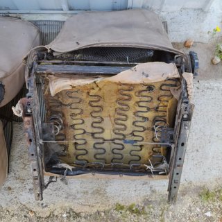2 sedili anteriori Renault 4 R4 beige scozzese +