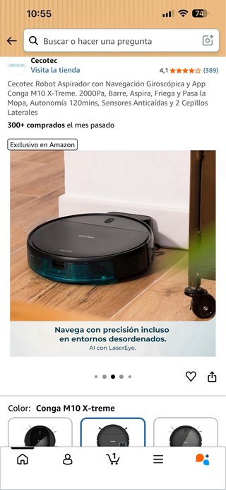 Robot Aspirador Cecotec Conga M10 X-Treme