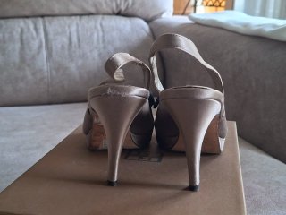 Zapatos tacón destalonados Gloria Ortiz T36