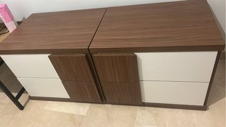 Mesitas de noche de madera (2 unidades)