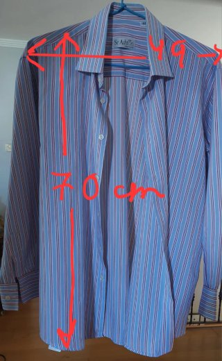 Camisa de rayas hombre talla 41