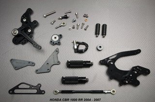 Estriberas retrasadas HONDA CBR 1000 RR 2004 2007