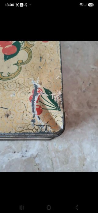 Scatola Latta Vintage Perugina Ciliegie
