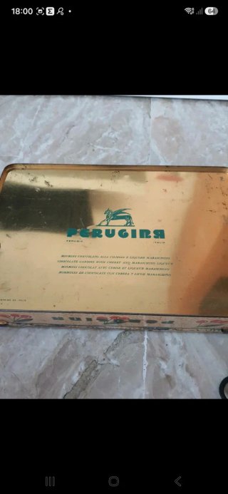 Scatola Latta Vintage Perugina Ciliegie