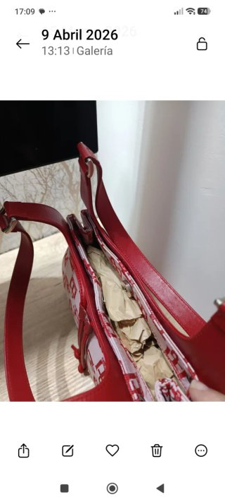 Bolso El Potro Piel y Lona Nuevo