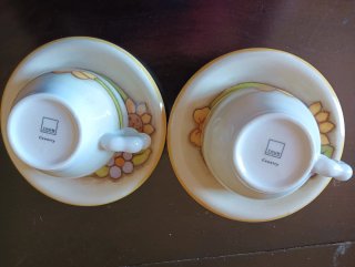 Set 2 Tazze Thun con Piattini Girasoli