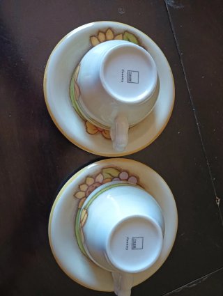 Set 2 Tazze Thun con Piattini Girasoli